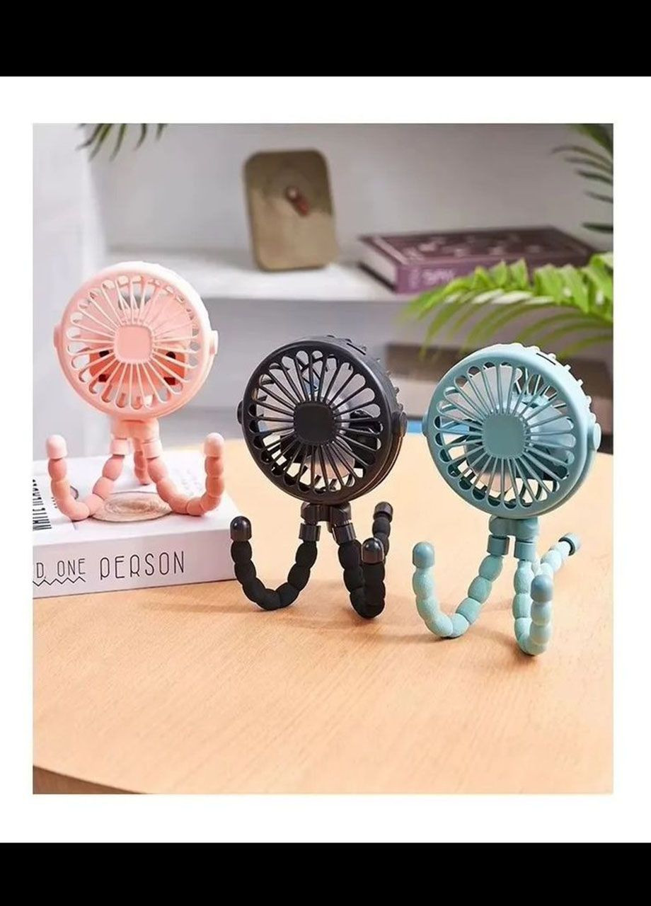 Міні вентилятор акумуляторний з ніжками, що гнуться MK-33 вентилятор восьминог Good Idea (335879104)