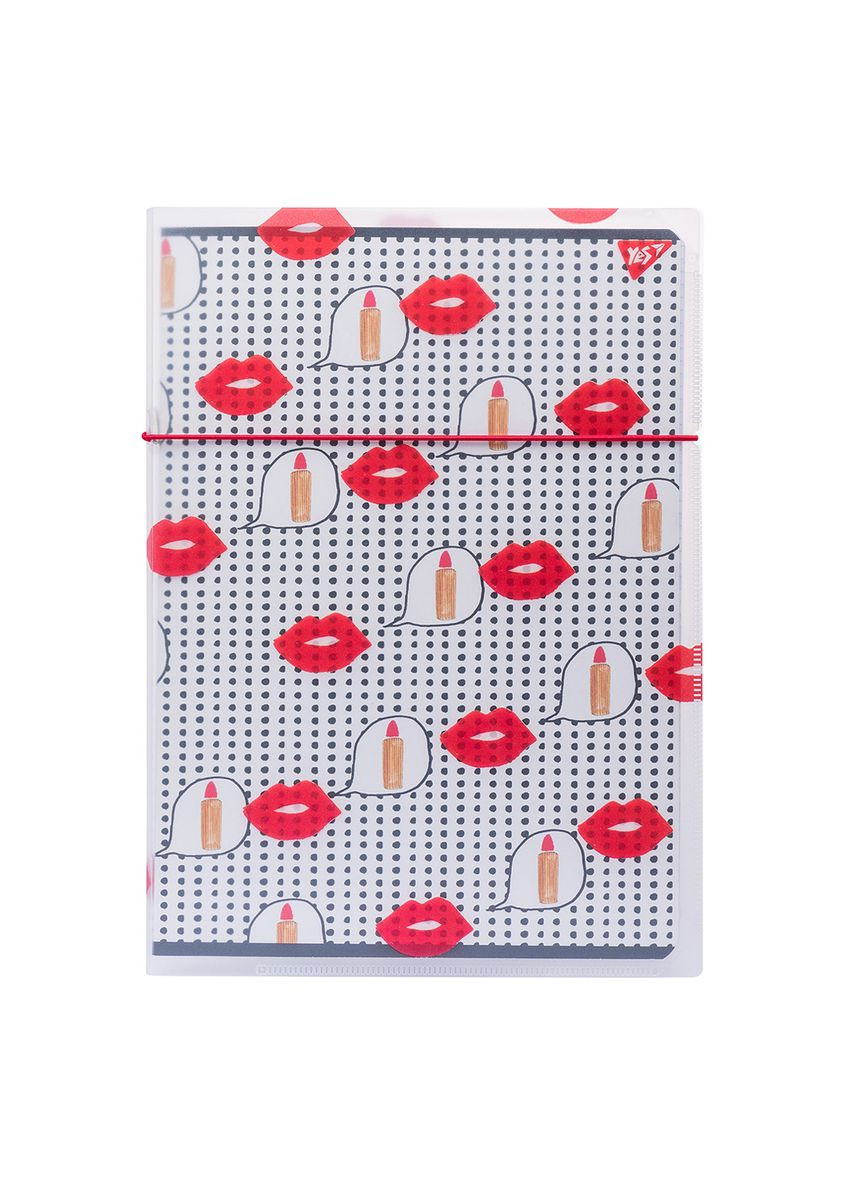 Зошит A4 48 аркушів клітинка в пластиковій папці BBF Lips 764435 Yes (331888200)