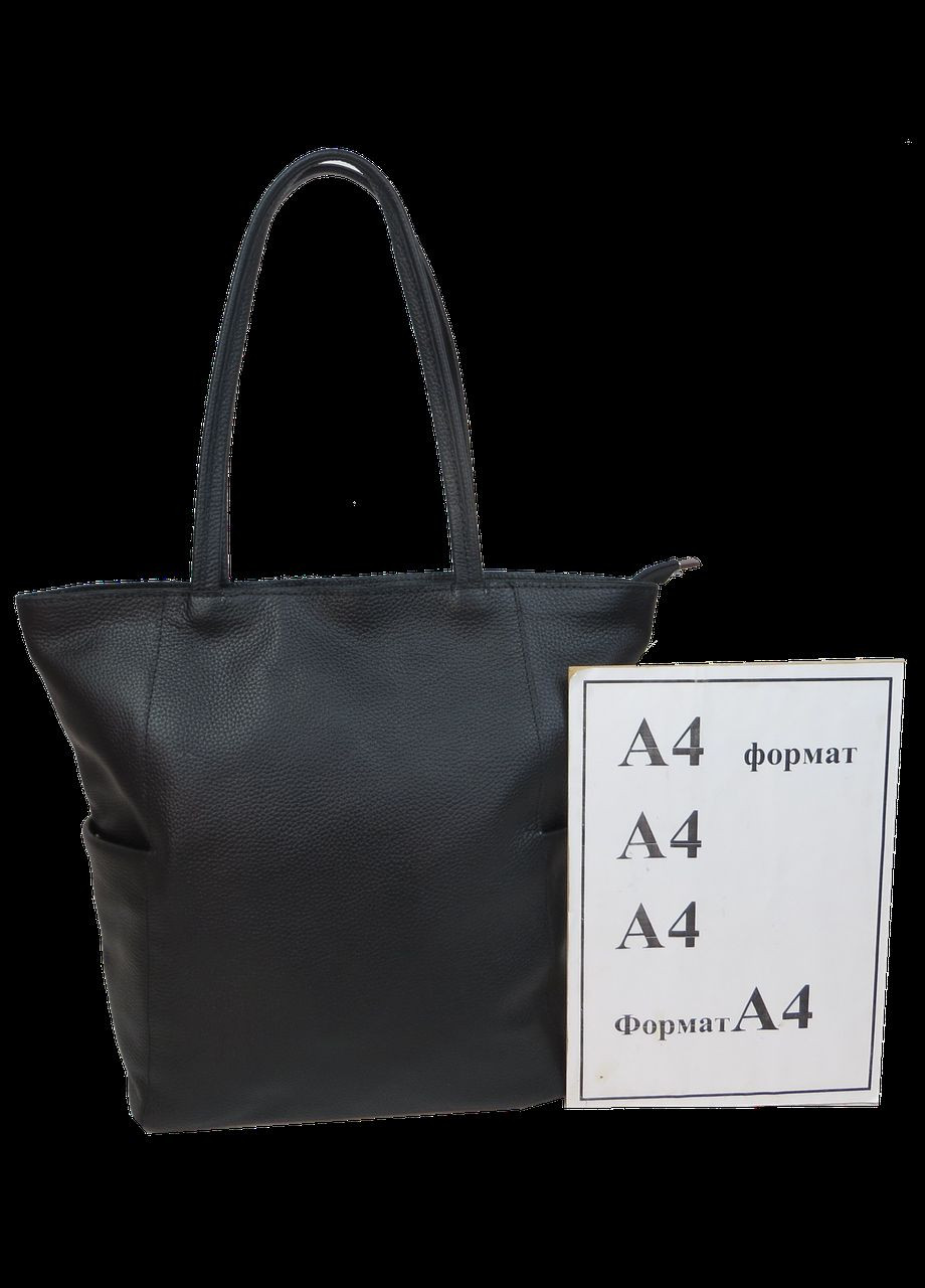 Жіноча шкіряна сумка на двох ручках, Україна чорна Borsacomoda (360893782)