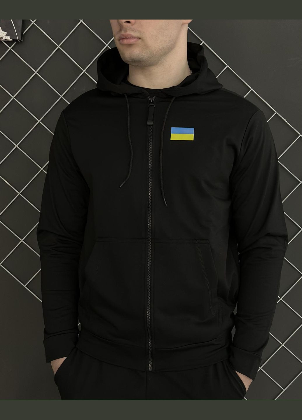 Демисезонная кофта на змейке (двунитка) No Brand (316532220)