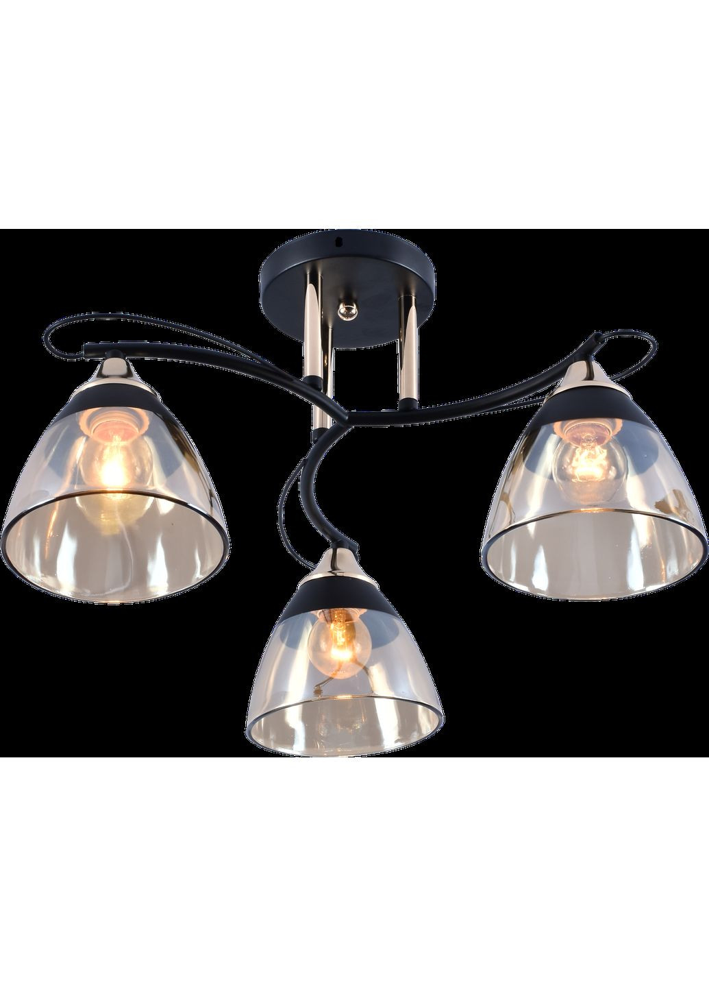 Люстра декоративна IS XA1248B/3 Gold+Black на 3 плафони Valeso (293516536)