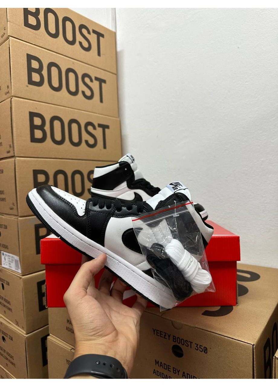 Чорні Осінні кросівки чоловічі nike jordan 1 high black найк аір джордан No Brand