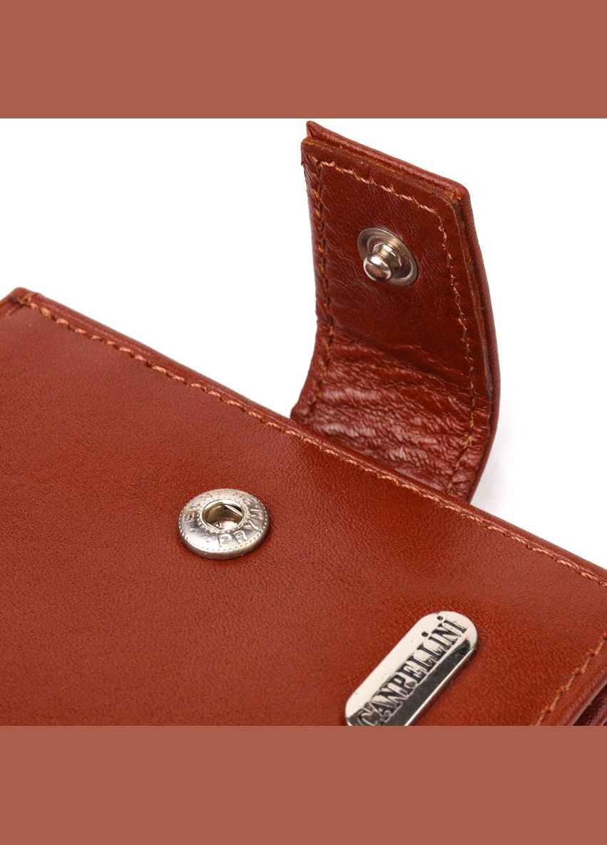 Компактний чоловічий гаманець із натуральної гладкої шкіри 21508 Canpellini (331911098)