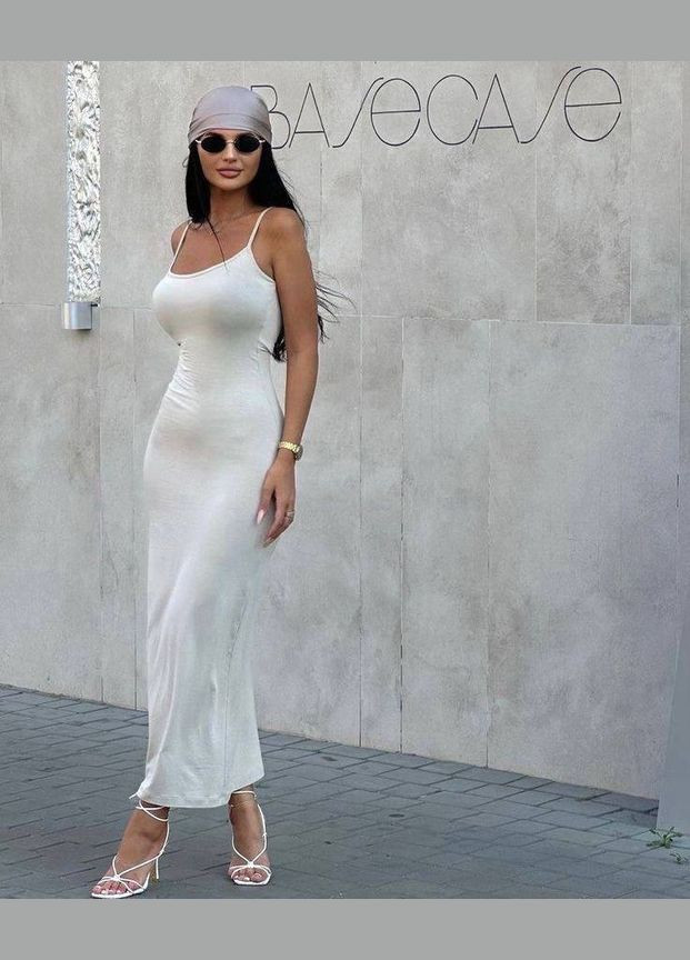 Белое коктейльное женское платье вискоза No Brand