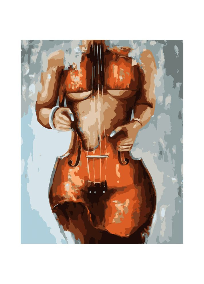 Картина по номерам ПРЕМИУМ Женщина-скрипка размером 40х50 см (DY023) Strateg (362500320)
