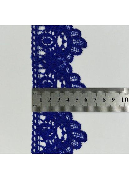 Кружево макраме 6,5см (13м) Цвет - Синий электрик (07-T1138-10) Plus-plus (352747651)