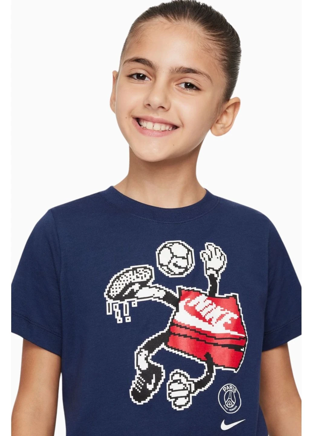 Футболка Psg Character Tee Blue FZ0166-410 Nike (398008020)