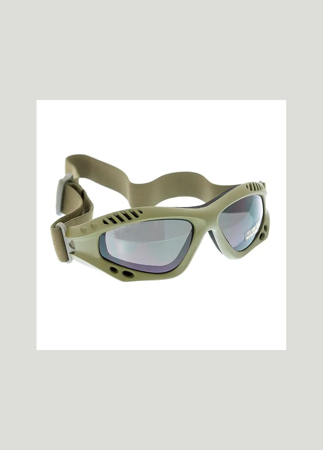 Окуляри тактичні Десантні затемнені На резинці Олива COMMANDO BRILLE AIR PRO OLIV SMOKE (15615301) Mil-Tec (292132504)