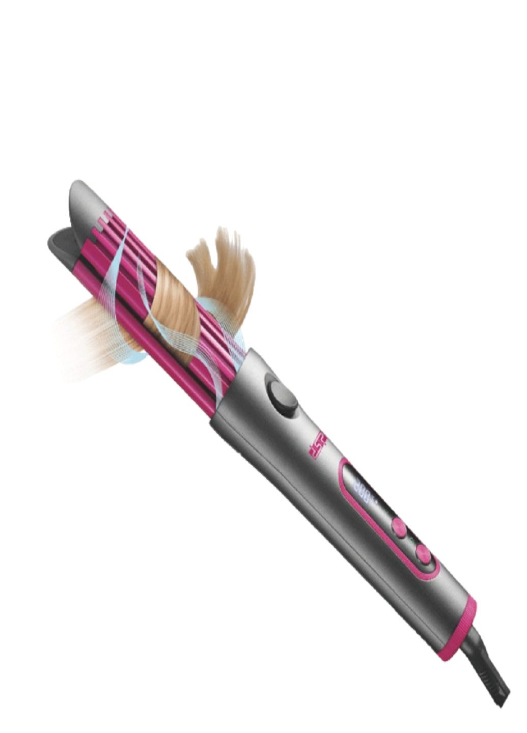 Утюжок для выпрямления волос 10273 стайлер плойка 2в1 Серый DSP (301867865)