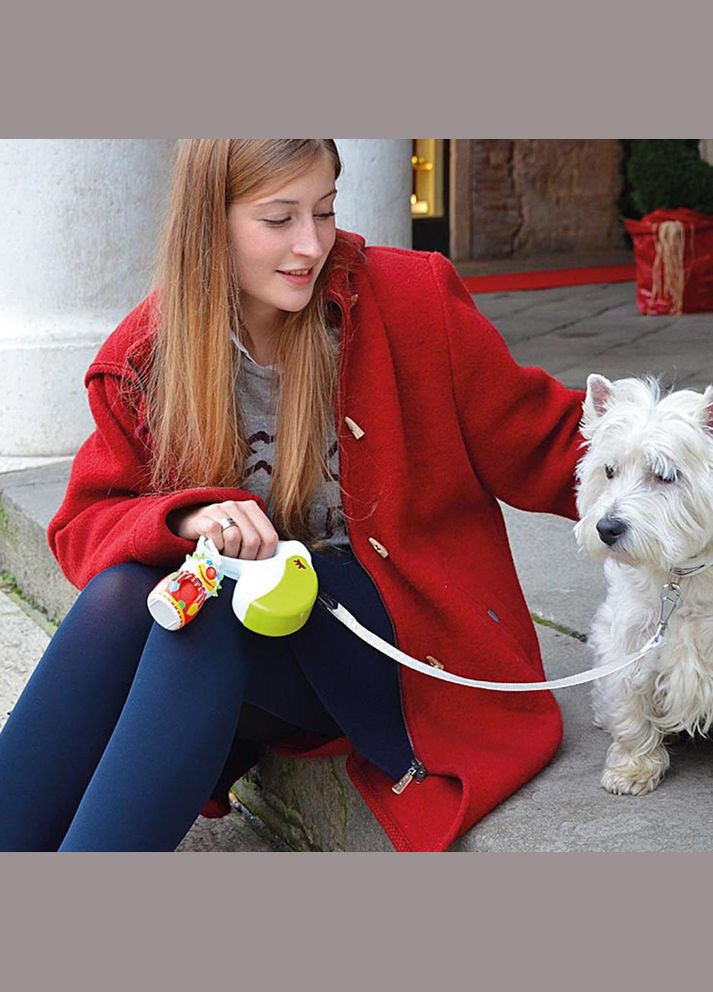 Поводок - рулетка для собак с лентой Amigo Tape (Ферпласт Амиго Тейп) 15 x 3.6 x h 14 cм - M, Ferplast (298053755)