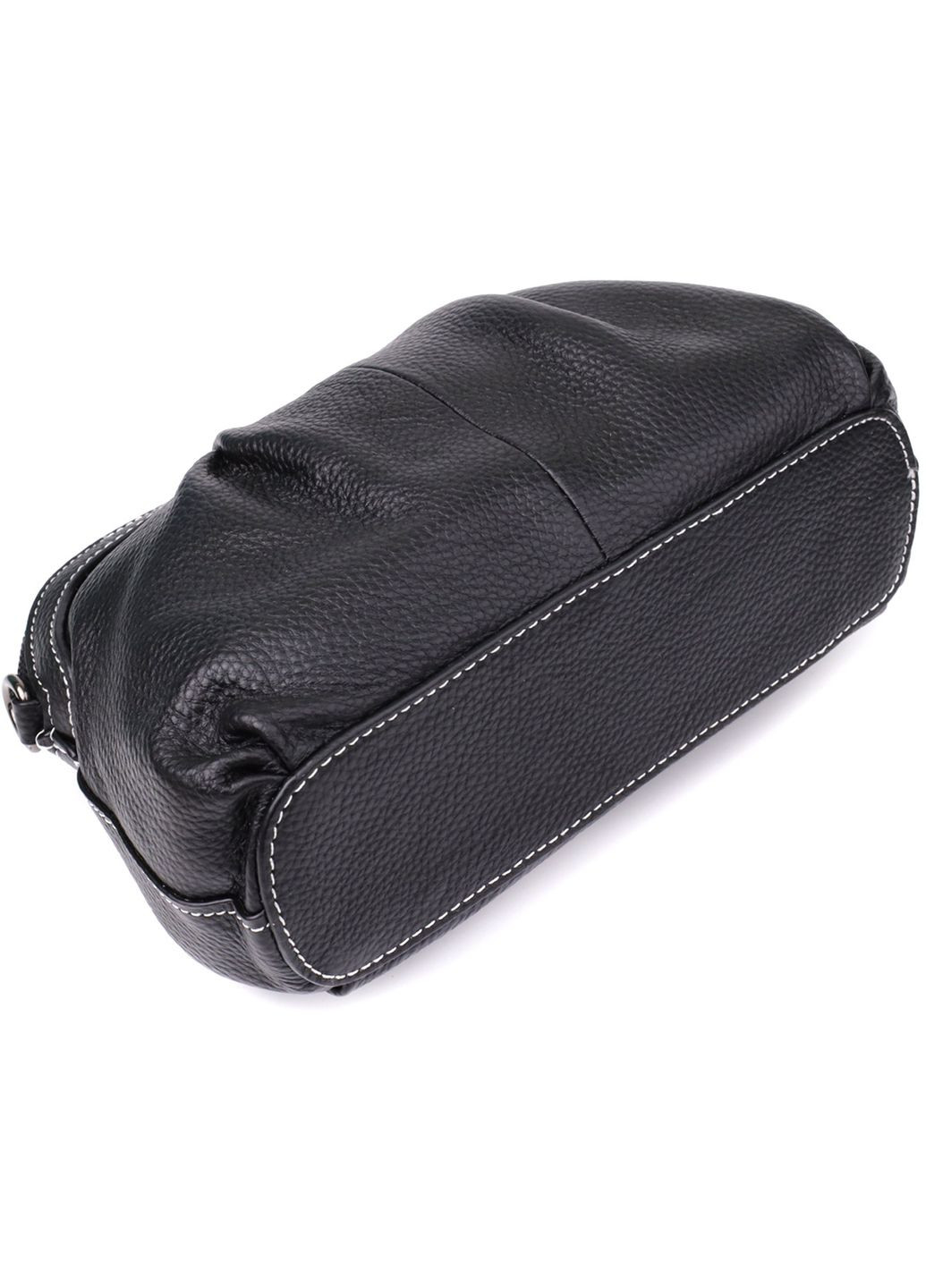 Сумка крос-боді через плече жіноча з натуральної шкіри Чорний 38358 Vintage (355245227)