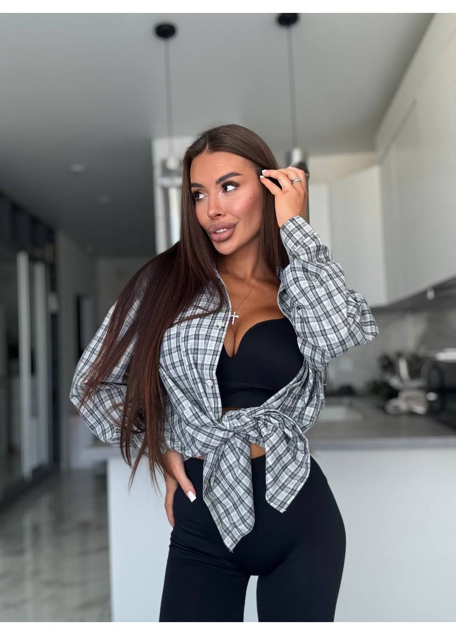 Жіноча сорочка в клітинку FINO Mode (361119697)