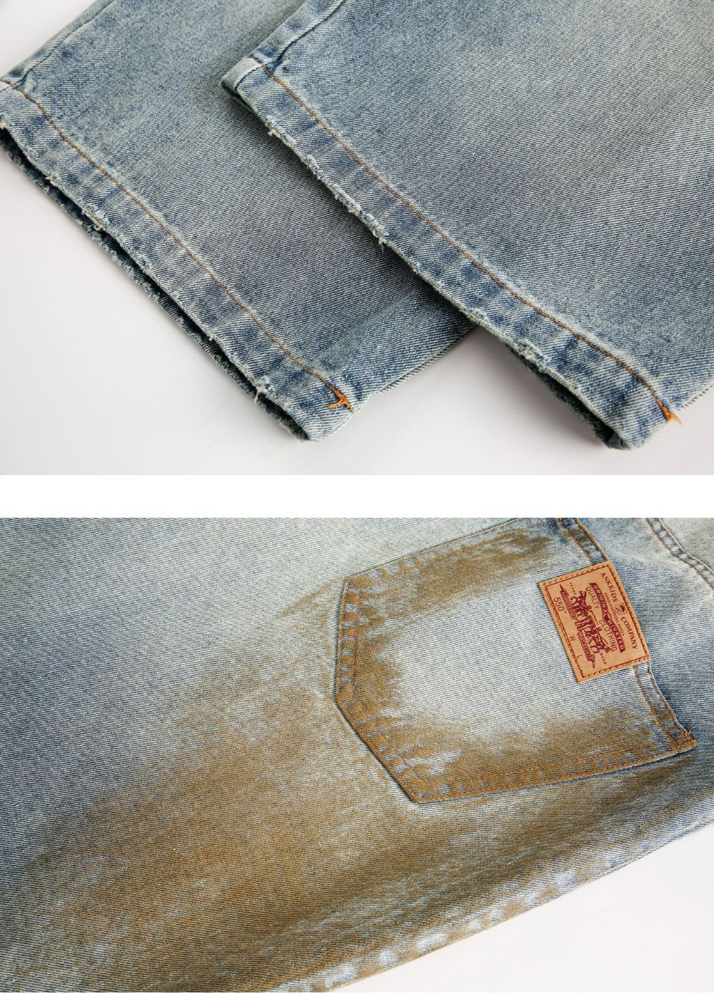 Джинсы с эффектом грязи в стиле багги унисекс No Brand Баггі оверсайз (334429247)