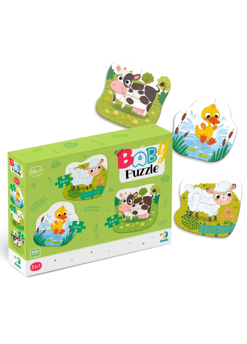 ПАЗЛ 3В1 СІЛЬСЬКІ ТВАРИНИ 300393 Dodo (297129278)