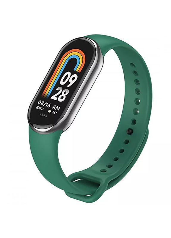Силиконовый ремешок для Xiaomi Mi Band 8/9/10 Dark green No Brand (361077765)