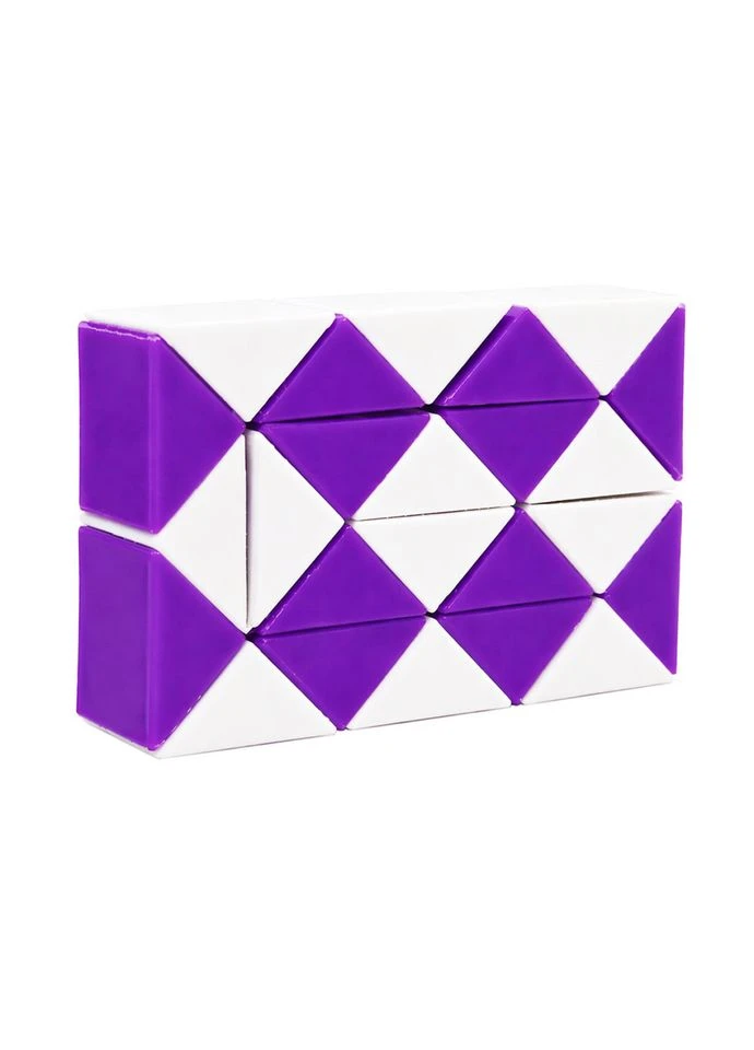 Головоломка Змейка Рубика IGR67(Violet) маленькая 3,5x5,5 см, двухцветная No Brand (390056980)