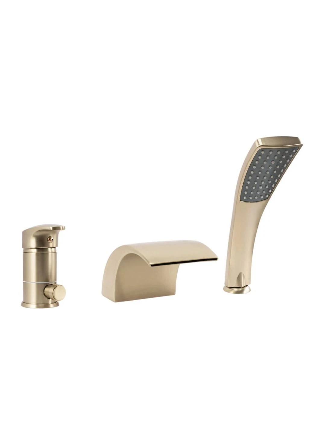Змішувач для ванни RIVEN BRUSHED GOLD на борт ванни Rea (376155667)