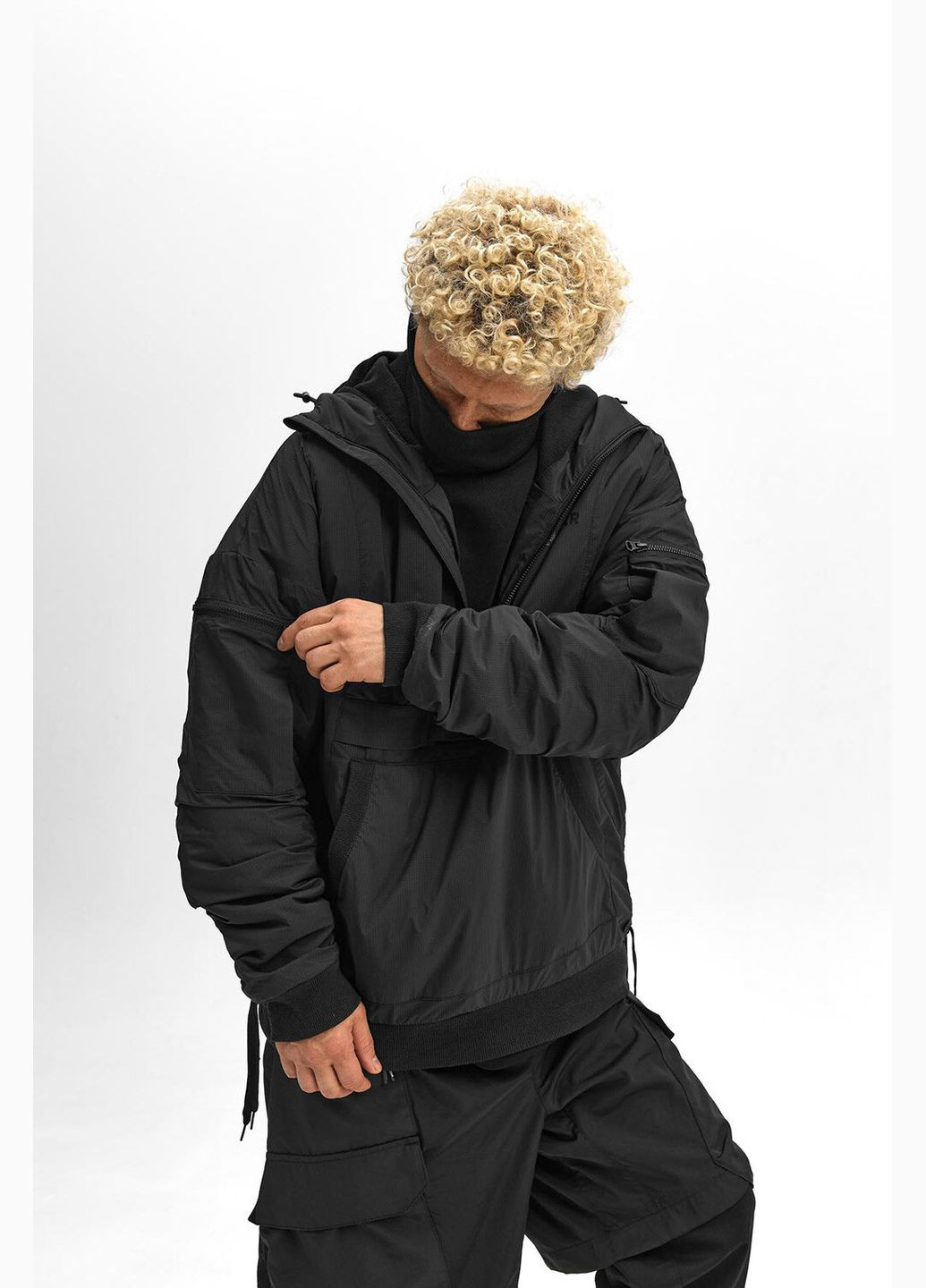 Чоловічий анорак чорного кольору ТУР (305574595)