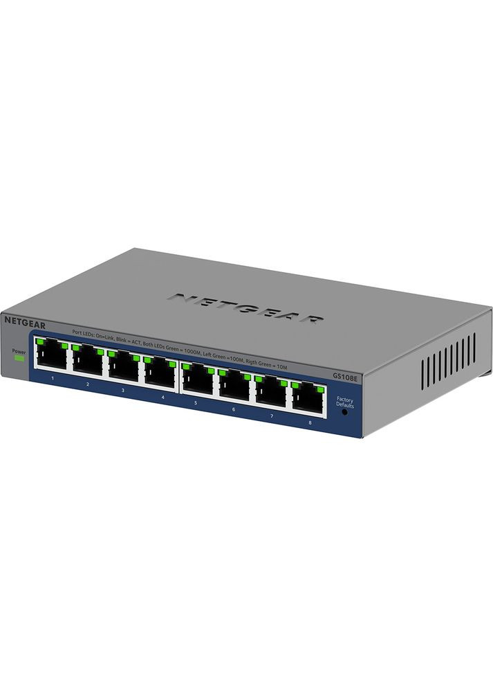 Коммутатор 8xGE WebSmart (GS108E-400EUS) Netgear (322937412)