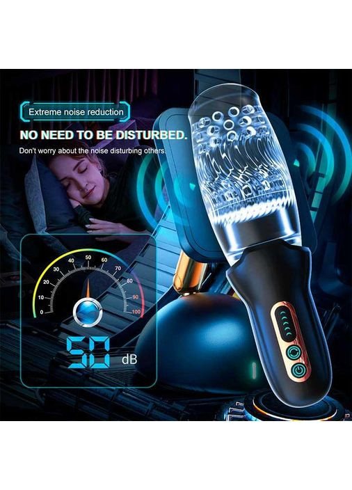 Автоматичний мастурбатор із ротацією Warrior 360 із 10 режимів вібрації і 5 режимів ротації China (360604436)