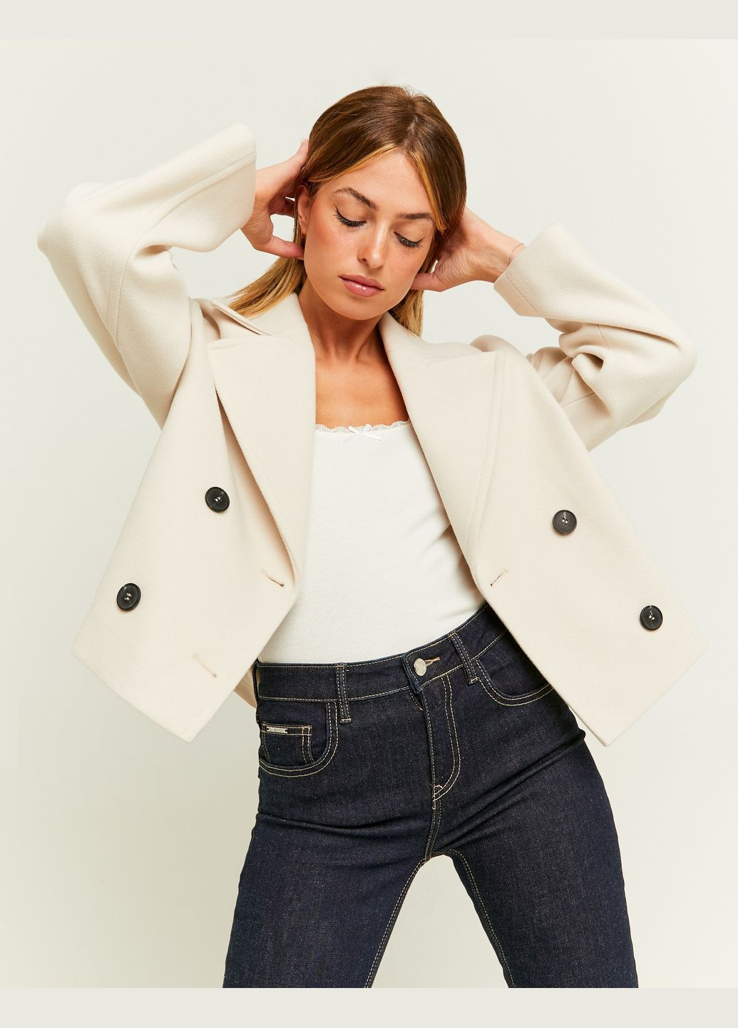 Бежевое Пальто Tally Weijl