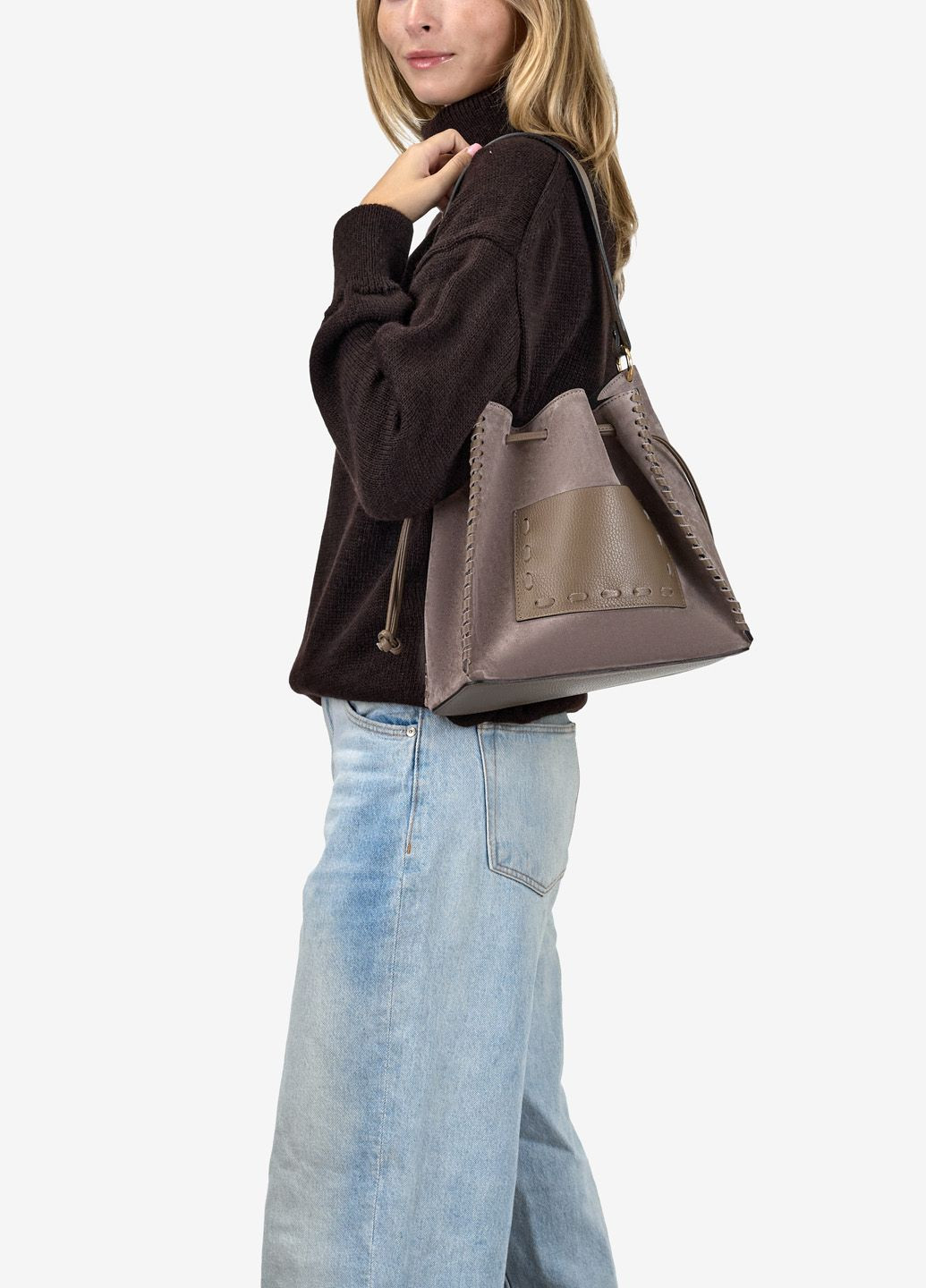 Сумка женская замшевая кросс-боди средняя Сrossbody Regina Notte (363830935)