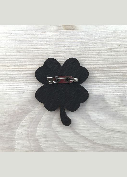 Деревянный значок "Клевер" Cozy-Up (291162048)