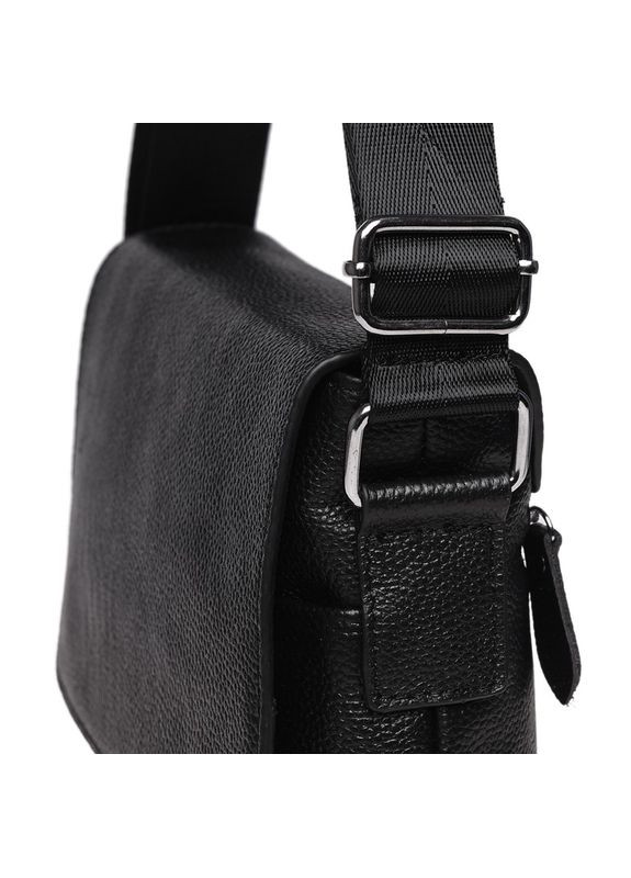 Сумка мужская через плечо кожаная K17012 Черный Keizer (302008094)