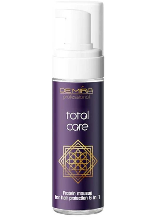 Протеїновий мус-протектор для захисту волосся 6 в 1 Total Care Protein Mousse For Hair Protection 6 In 1 150ml (1093498-146733) DeMira Professional (365799389)