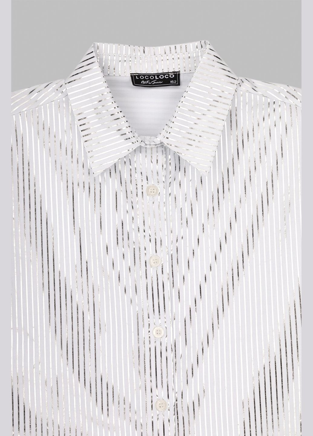 Белая повседневный рубашка LocoLoco