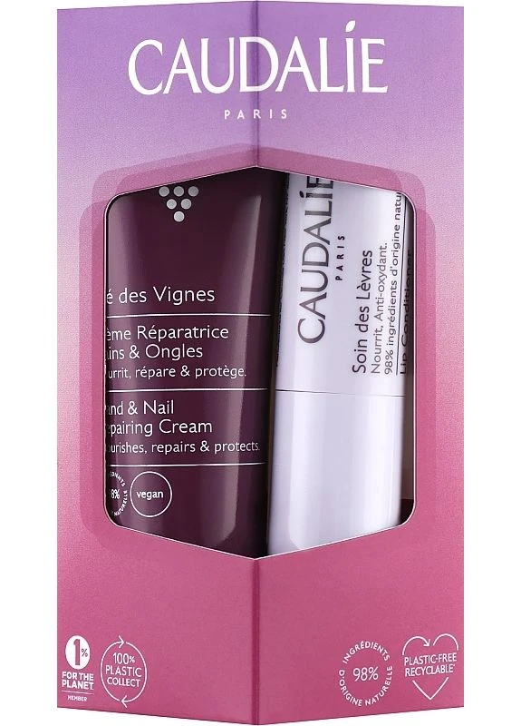 Caudalie Набір The Des Vignes Lip & Hand Duo (h/cr/30ml + lip/cond/4.5g) Набор (2-964282) — Крем, (380585617)