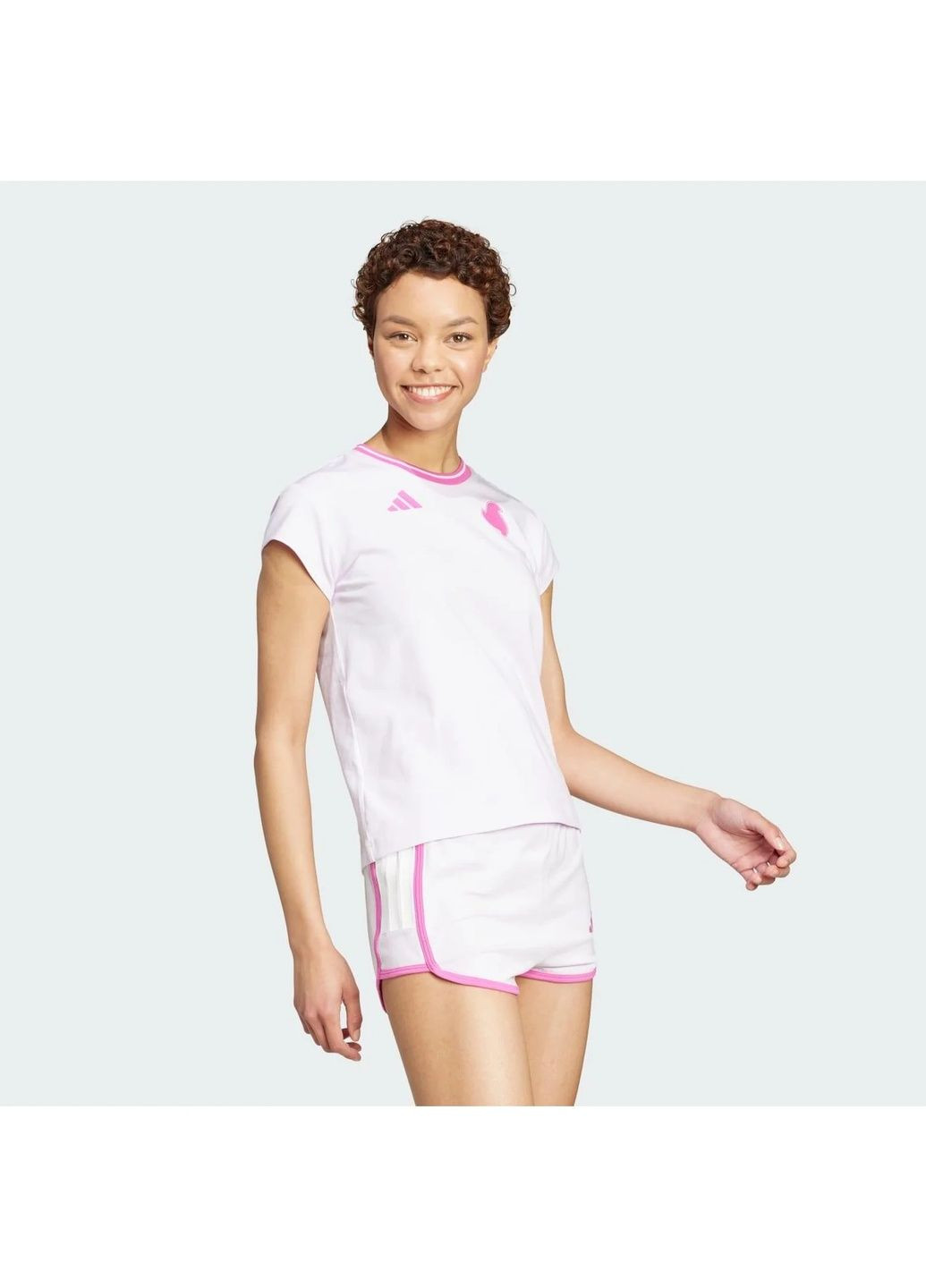 Футболка жіноча Tiro Cut 3-Stripes Cotton Baby Tee Pink JC8208 adidas - (365961494)
