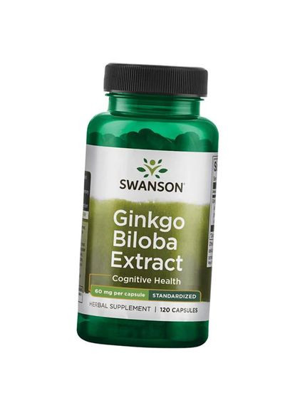 Экстракт Гинкго Билоба, Ginkgo Biloba Extract, 120капс (71280001) Swanson (322724918)