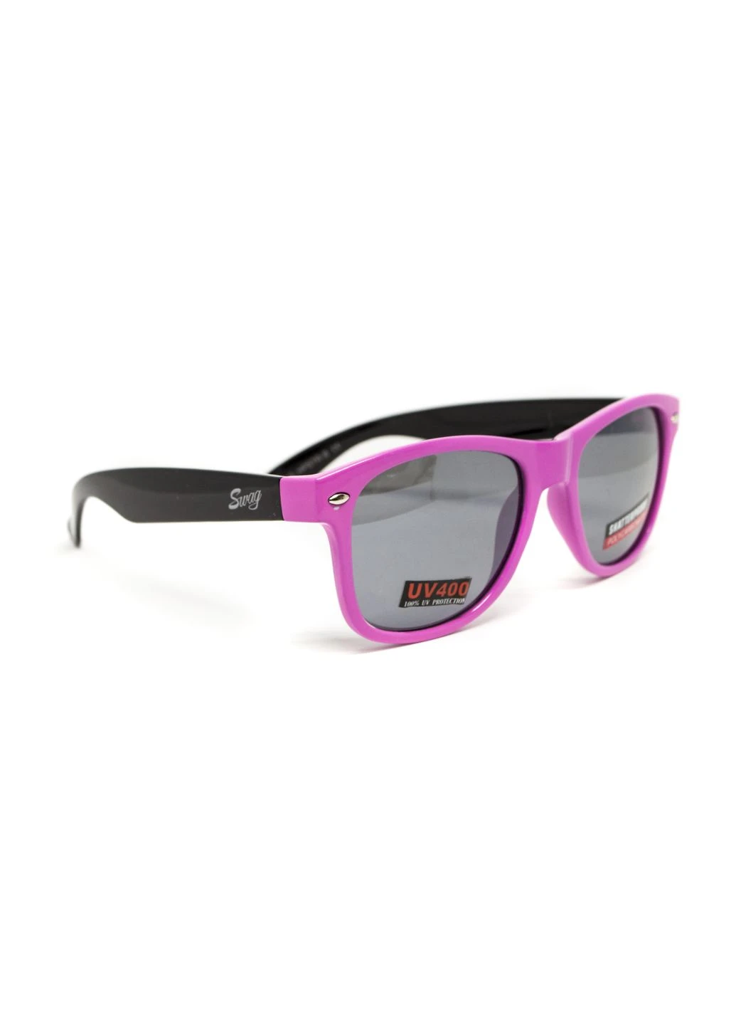 Очки защитные открытые Hipster-B Pink (Flash mirror), зеркальные серые Swag (319704929)
