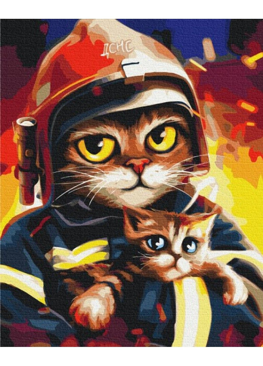 Картина по номерам: Котик ГСЧС ©Марианна Пащук 40*50 BS 53236 Brushme (297082754)