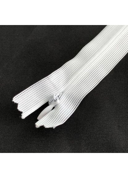 Блискавка потайна біла 25 см Plus-plus (352746776)