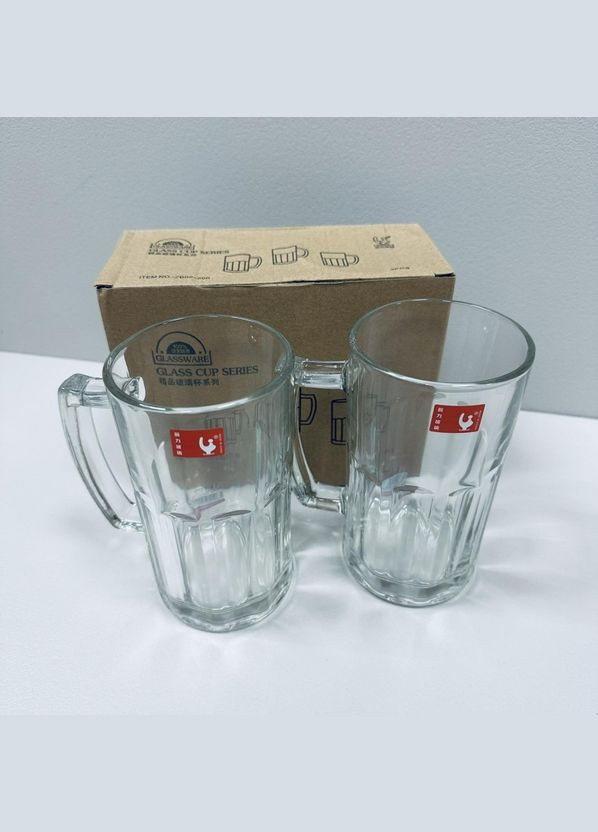 Набор бокалов для пива, кваса или чая 15,5*8,8 см 2 шт 2693/3023/ZB02-500 A-Plus (318044930)