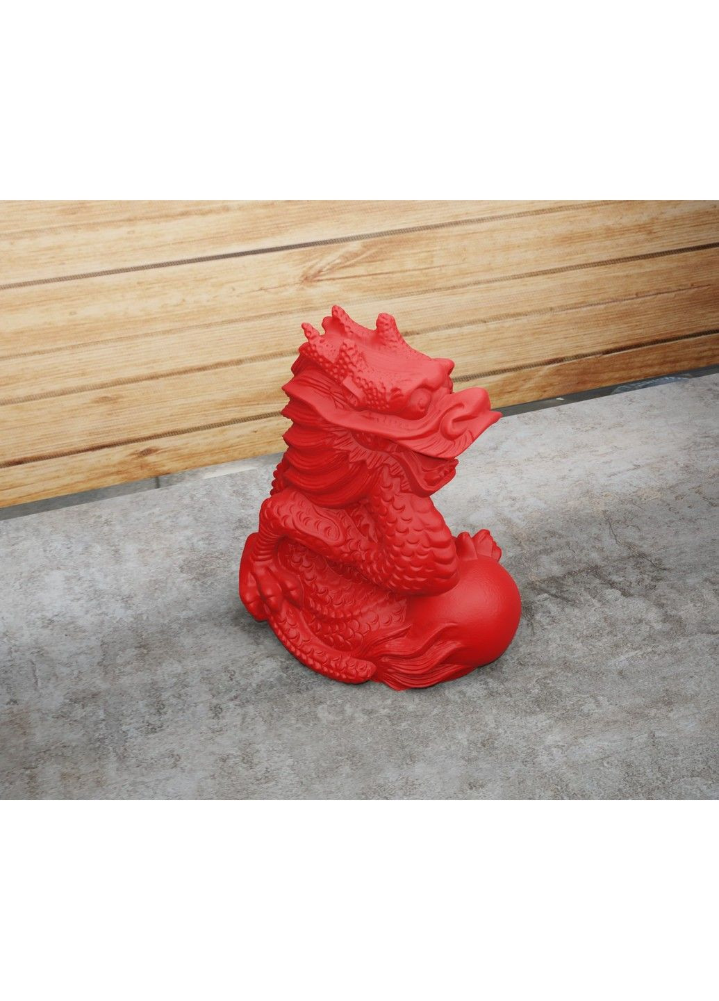 Статуетка дракона з кулею - яйцем. Символ 2024 року. Золотистий, 5 см ЗаСвіт (280940468)