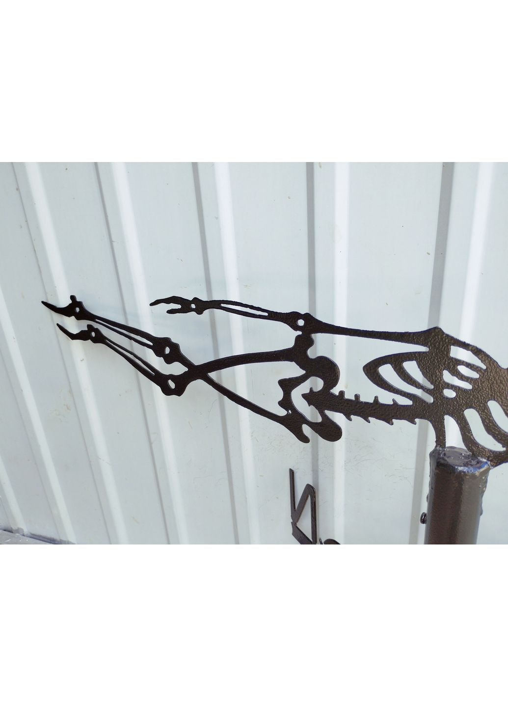 Флюгер на будинок Скелет, флюгер на дах з металу 2 мм No Brand (368896738)