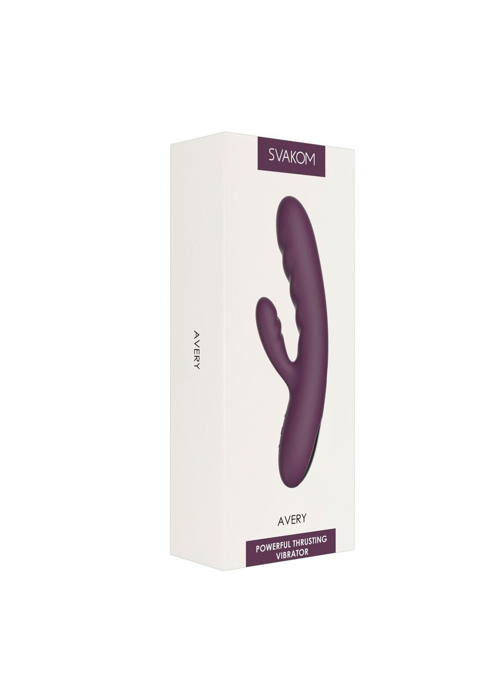 Вибратор кролик Avery Lilac со двигающимся стволом движение вперед назад вибромассажер для точки G Svakom (298349001)