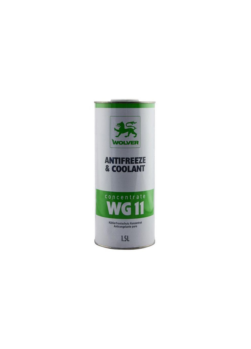 Антифриз Antifreeze Concentrate G11 концентрат -80°C зелёный 1,5л Wolver (352760807)