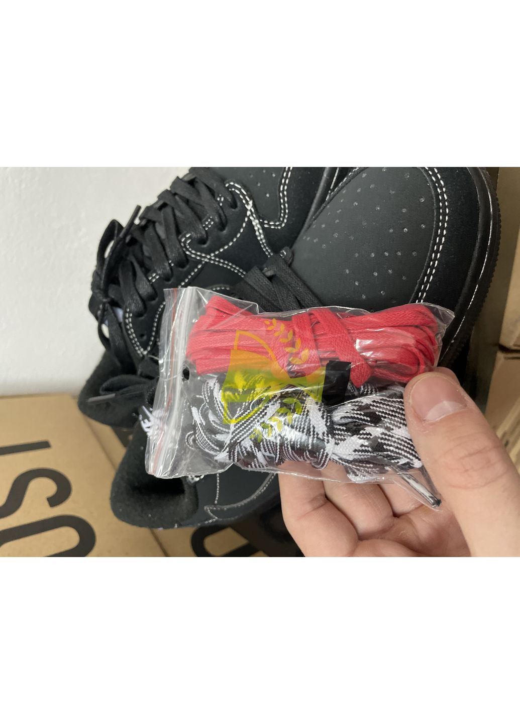 КРОСІВКИ ЖІНОЧІ NIKE JORDAN 1 LOW OG TRAVIS SCOTT BLACK НАЙК АІР ДЖОРДАН No Brand чорні демісезони (368862273)