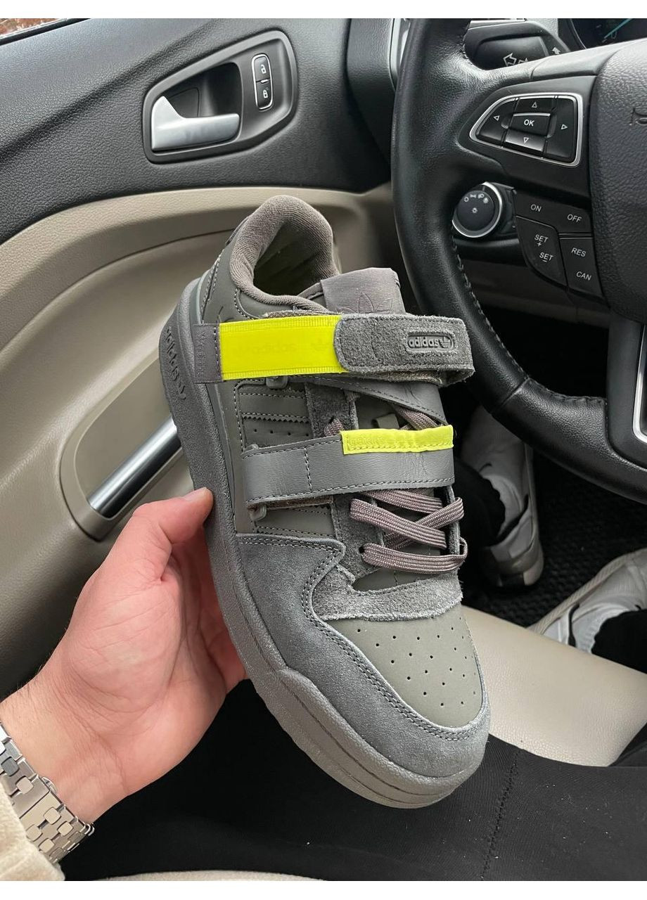 Черные демисезонные кроссовки мужские adidas forum black yellow адидас форум No Brand
