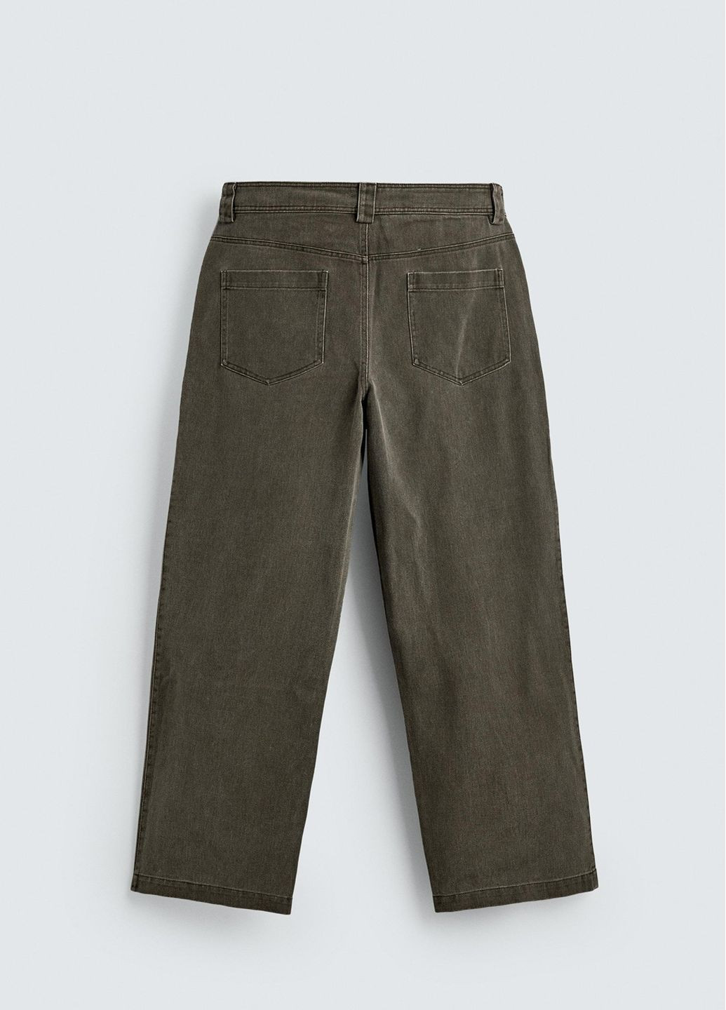 Серо-коричневые повседневный демисезонные брюки Zara