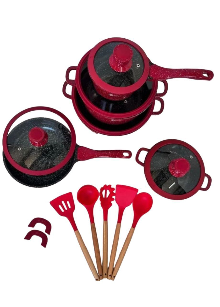 Набор круглых кастрюль 17в1 Higher Kitchen No Brand HK-316 (299424809)