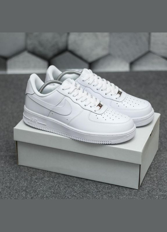 Білі Осінні унісекс кросівки air force 1572 white No Brand