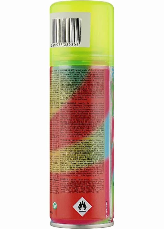 Забарвлюючий спрей для волосся, жовтий Color Hair Spray 125ml (243387-114023) Sibel (368602870)