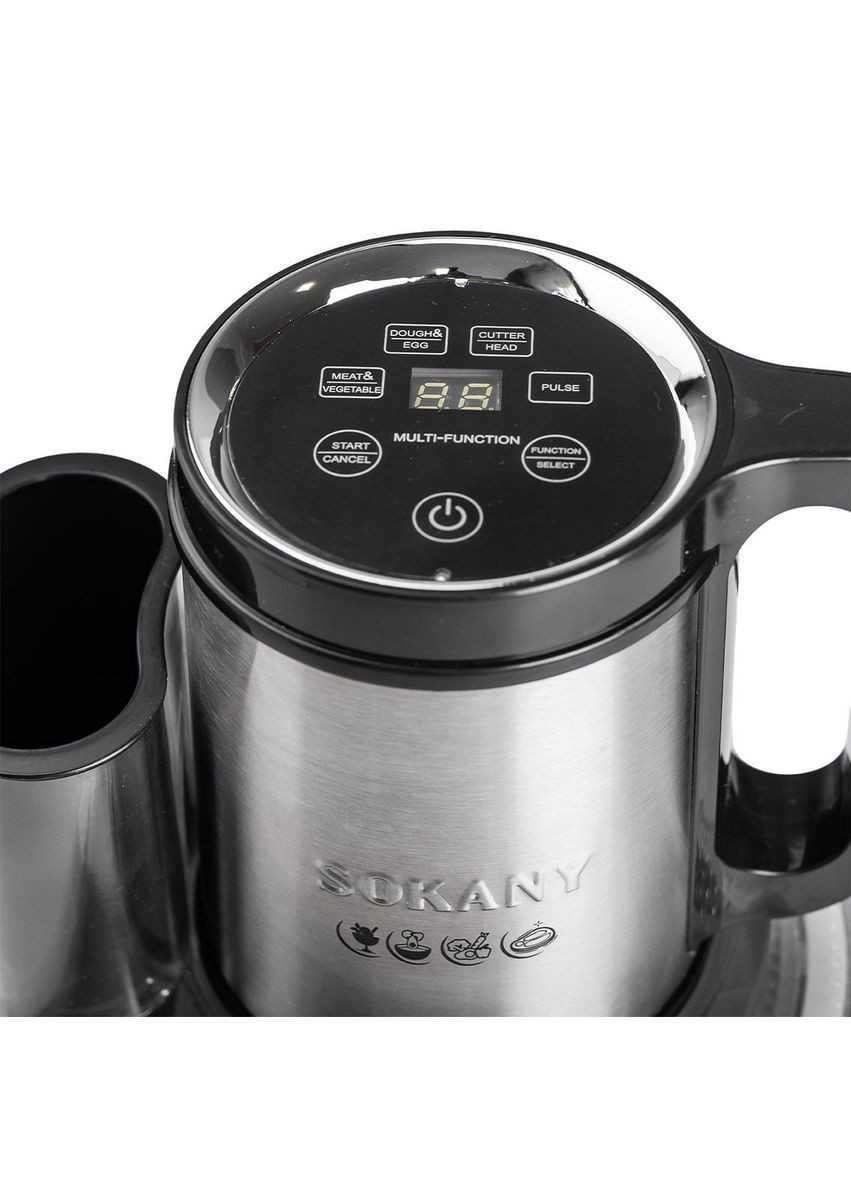 Чопер подрібнювач 600 Вт 6 лез з чашею на 2,5 літра м'ясорубка SK-06035 Sokany (370801722)