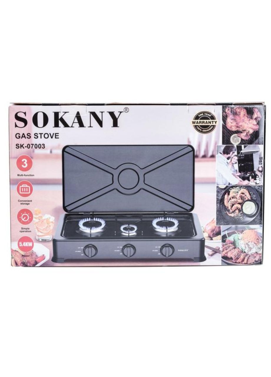 Газова плита на 3 конфорки Sokany SK-07003 (317298698)
