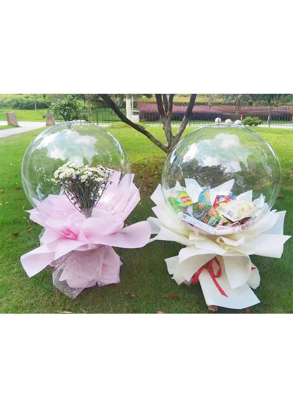 Повітряна кулька Баблс (Bubbles) 30" (76 см) з широкою горловиною для пакування подарунків No Brand (360898438)